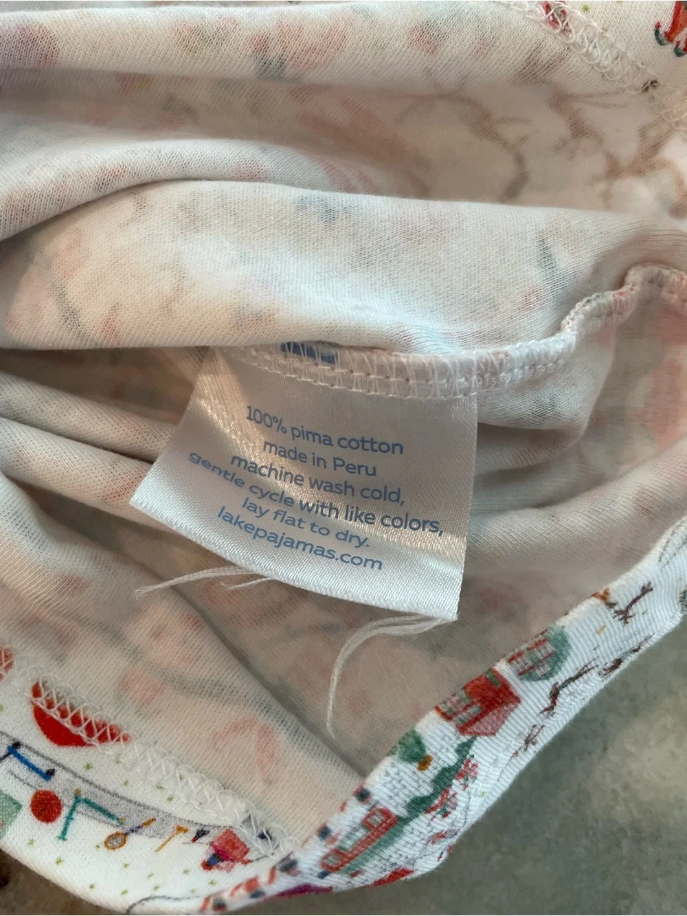 Lake Pima Cotton Holiday Pajama Set Boutique Baby 12 Months Christmas Print